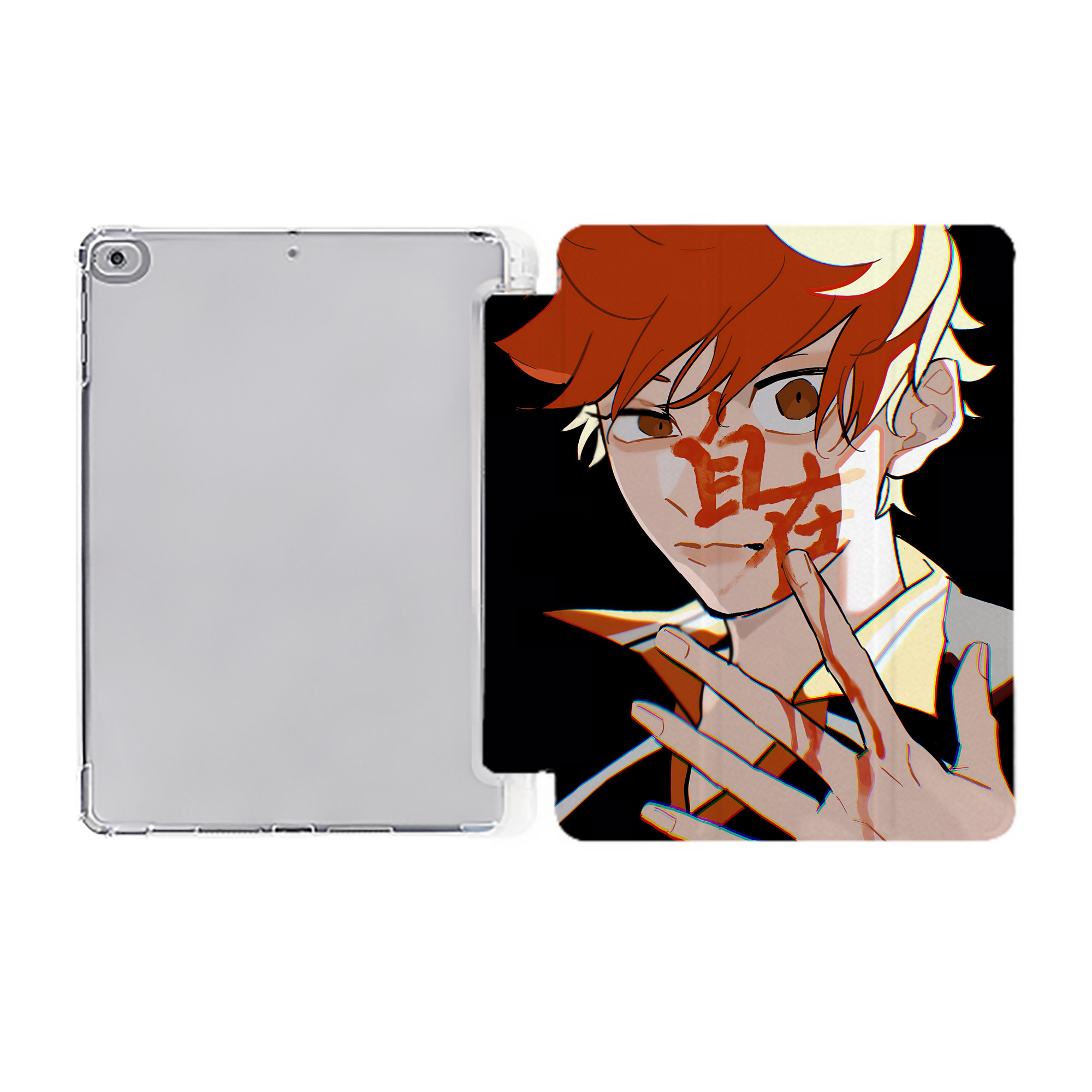 （画像用） ハイキュー!! Haikyu!! IPad ケース ペン収納付き 三つ折りスタンド PUレザー×シリコン 対応機種9.5/10.5/10.9インチ